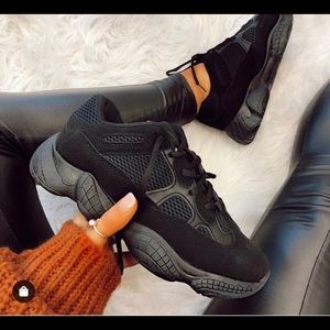 Black sneakers
